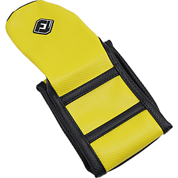 FLU DESIGNS INC. Pro Rib Seat Cover Yellow/Black RM '18-'22