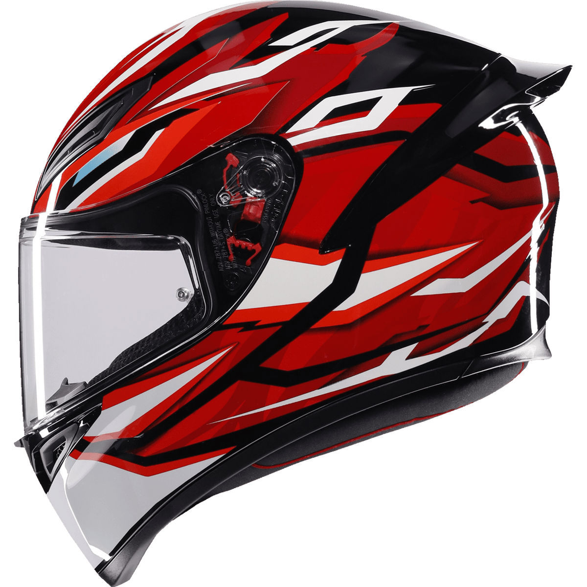 AGV K1 S Helmet Lion Black/Red/White Large 2118394003035L