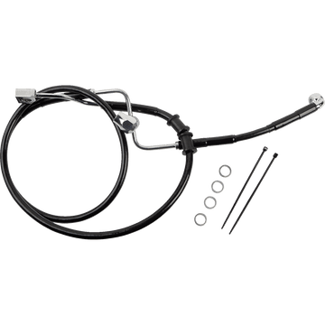 DRAG SPECIALTIES Brake Line Rear ABS Black