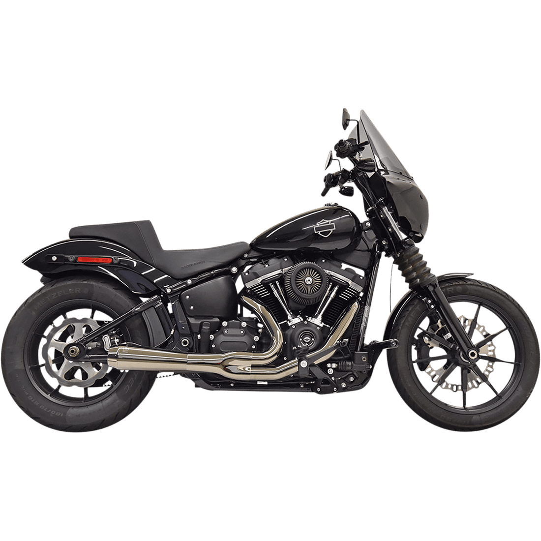 BASSANI XHAUST 2:1 Exhaust Black Chrome 1S72M