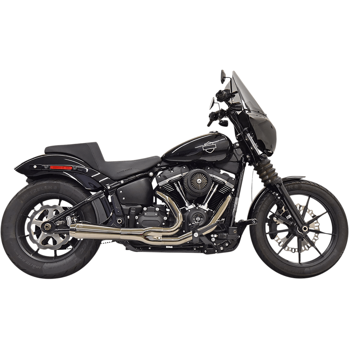 BASSANI XHAUST 2:1 Exhaust Black Chrome 1S72M