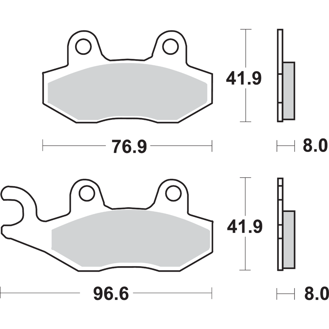 SBS LS Brake Pads Triumph 611LS