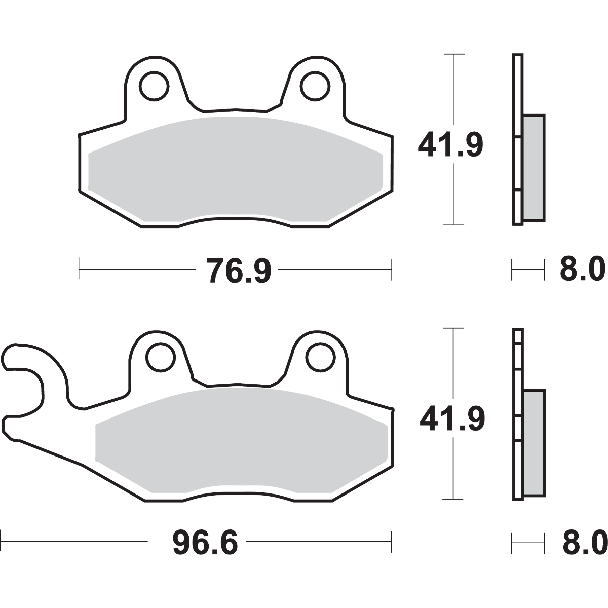 SBS LS Brake Pads Triumph 611LS