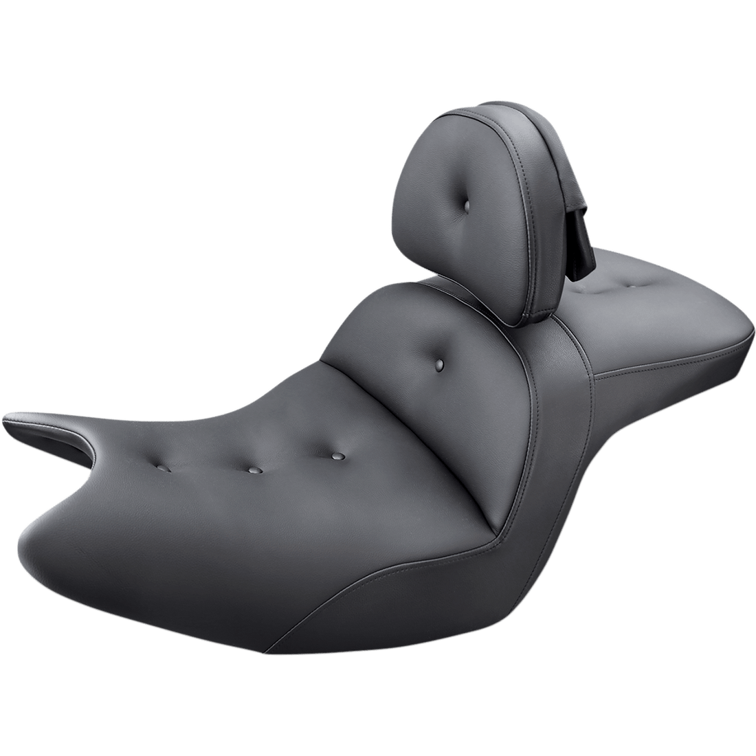 SADDLEMEN Seat Roadsofa™ With Backrest Pillow Top Black H1807181BR