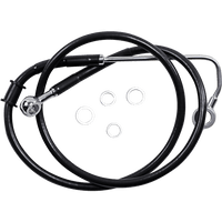 DRAG SPECIALTIES Brake Line +4" Black '15-'17 Softail