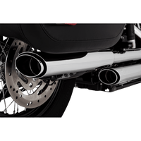 VANCE & HINES 3" Twin Slash Slip-On Muffler Chrome 16379