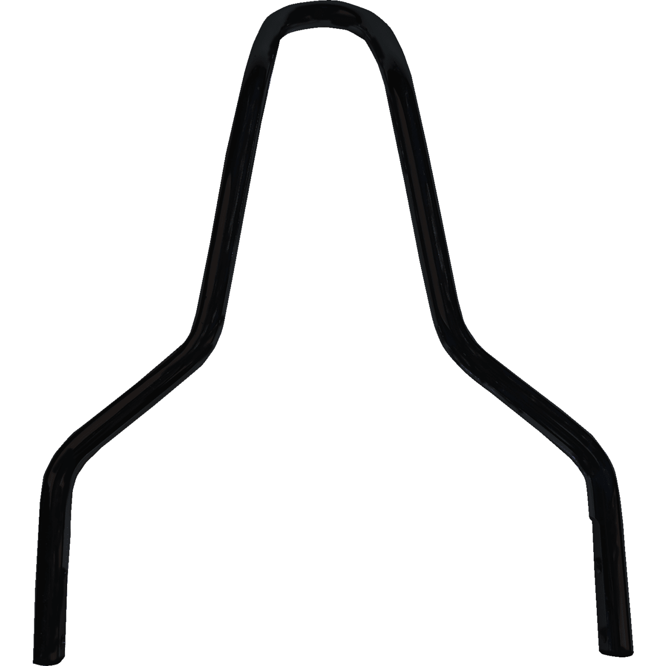 DRAG SPECIALTIES Round Sissy Bar Black 11"H