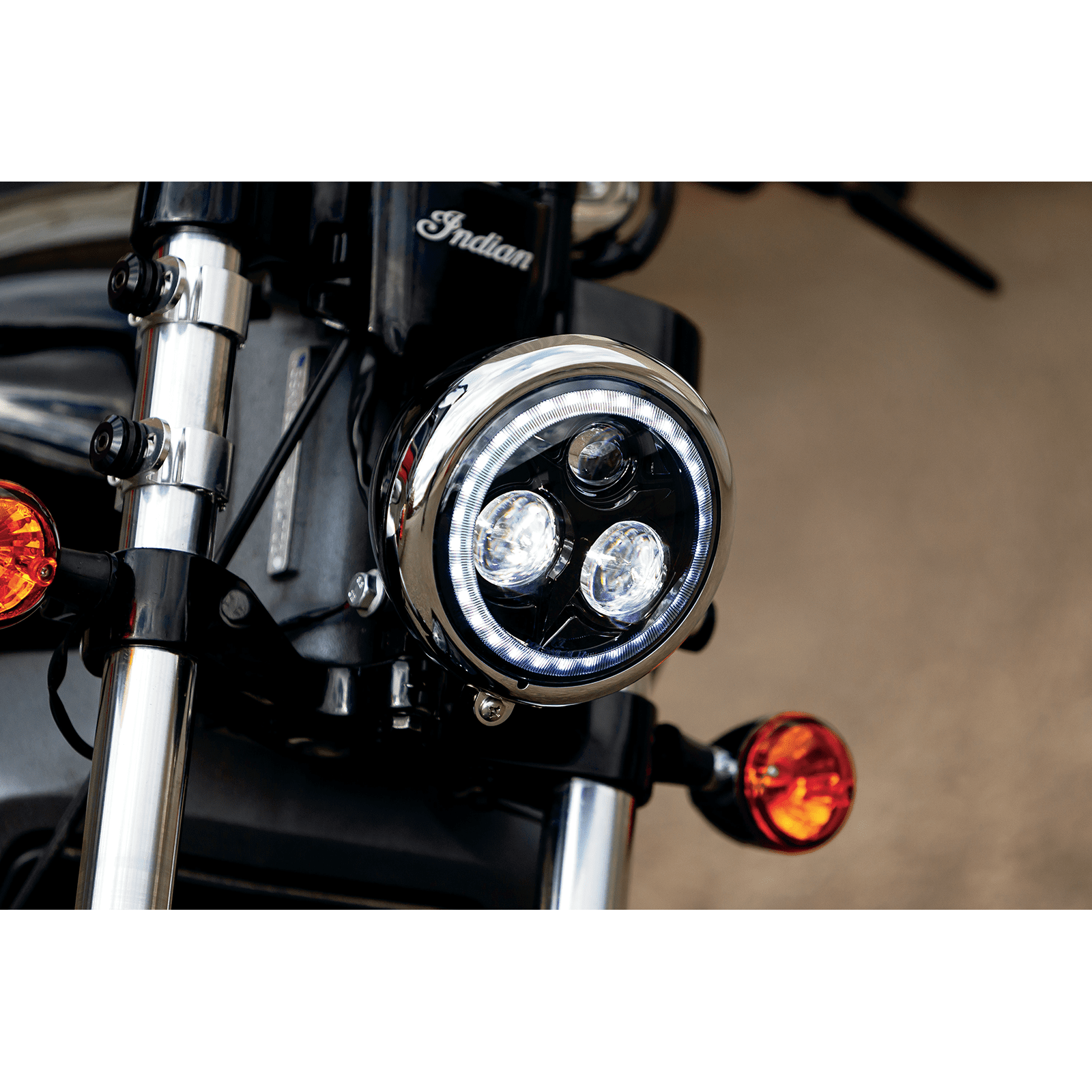 KURYAKYN 5.75" Orbit Vision Headlight with Halo KUR2462