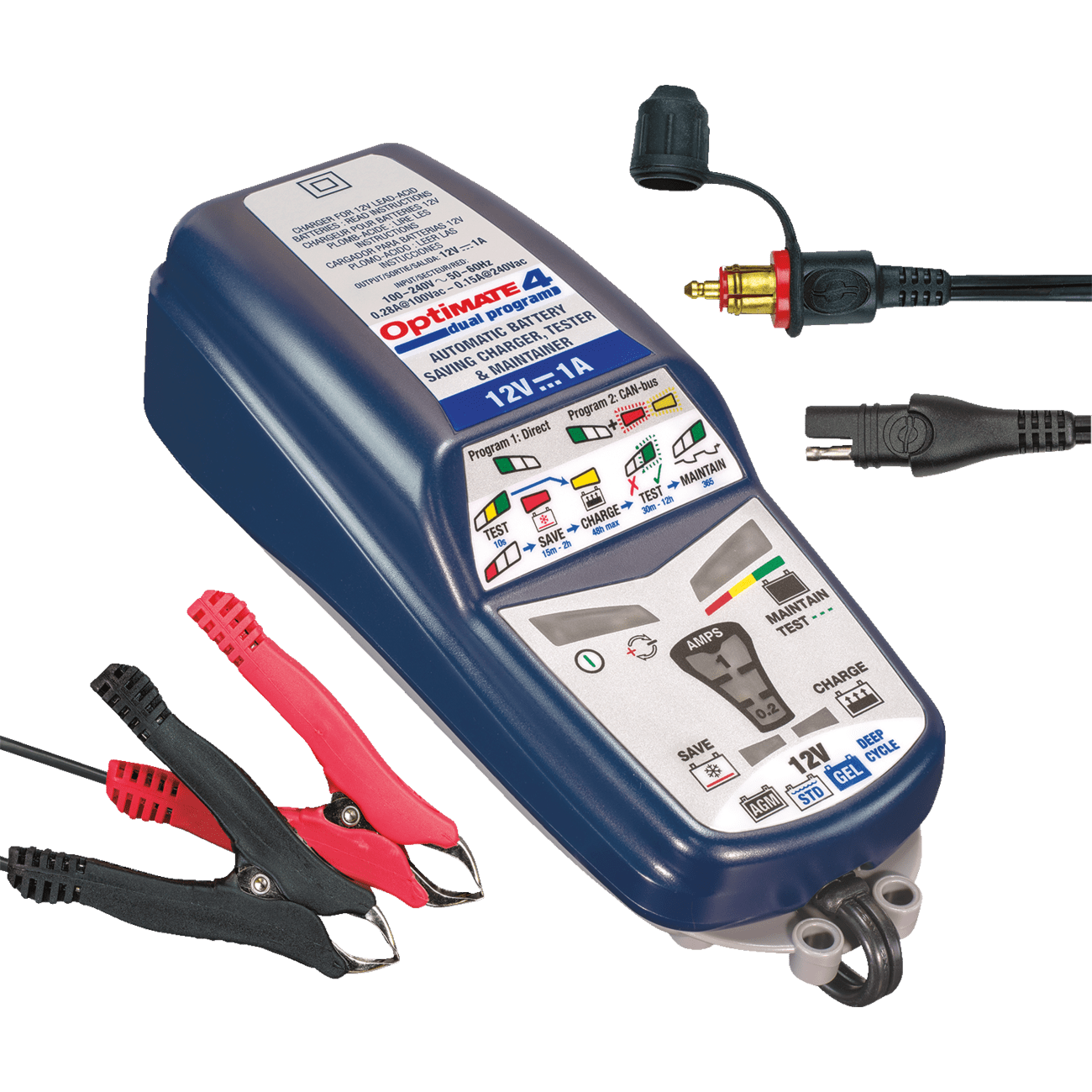 TECMATE Dual Program Battery Charger/Maintainer CAN Bus Edition