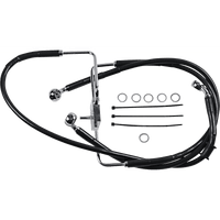 DRAG SPECIALTIES Brake Line +8" Black XL