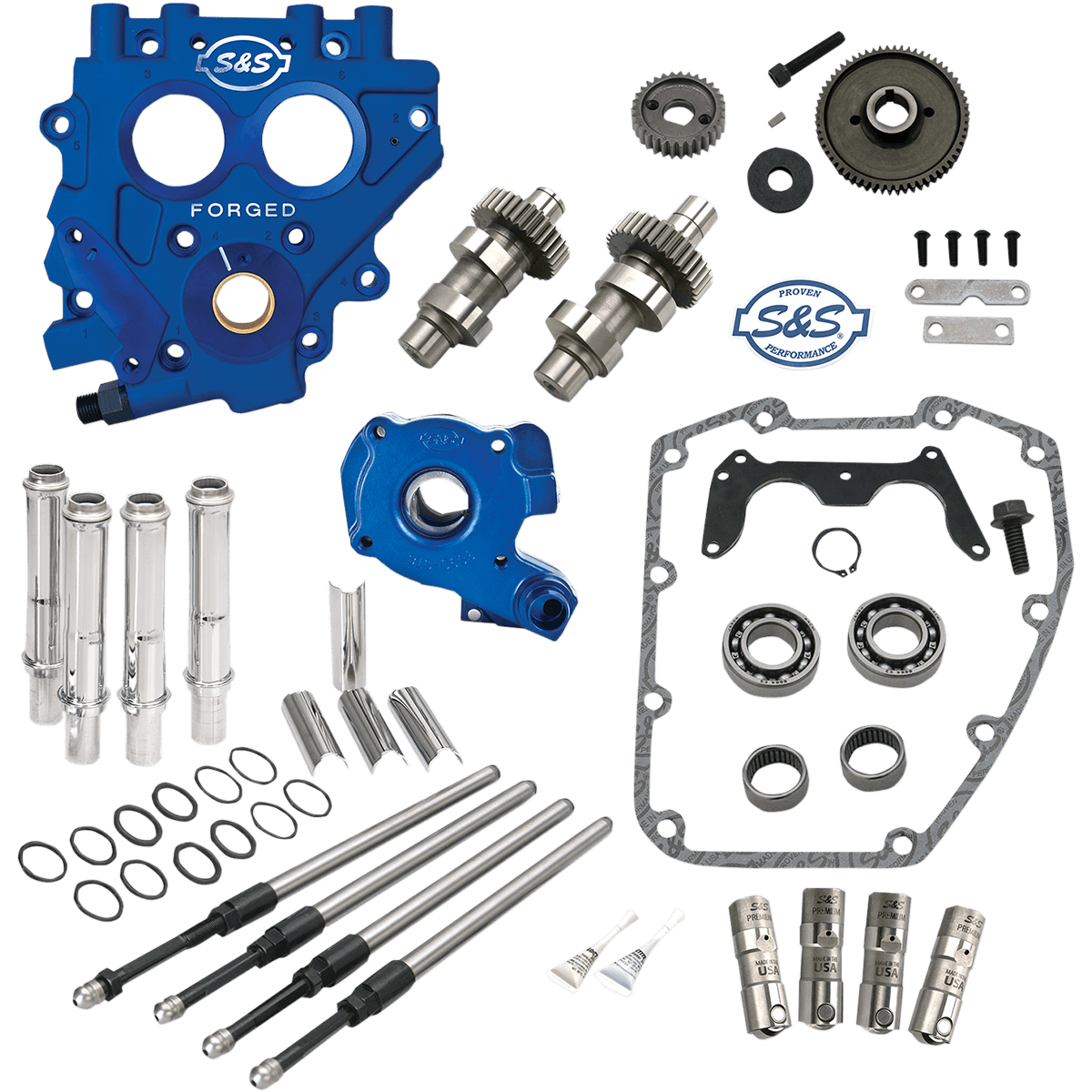 S&S CYCLE Cam Chest with Plate Kit 509G Standard Cams Twin Cam 3100810