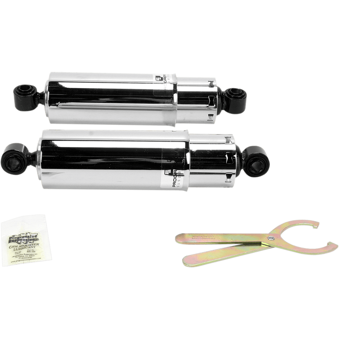 PROGRESSIVE SUSPENSION 412 Series Shock 12" Standard Chrome Dyna 4124042C