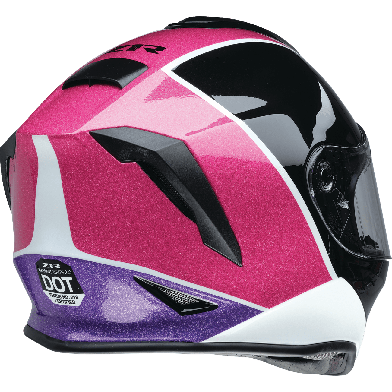 Z1R Youth Warrant 2.0 Helmet Fresh Pow Pink/Purple Medium