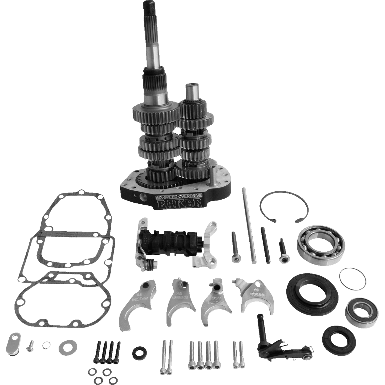 BAKER DRIVETRAIN 6-Speed Gear Set Black OD6401P03