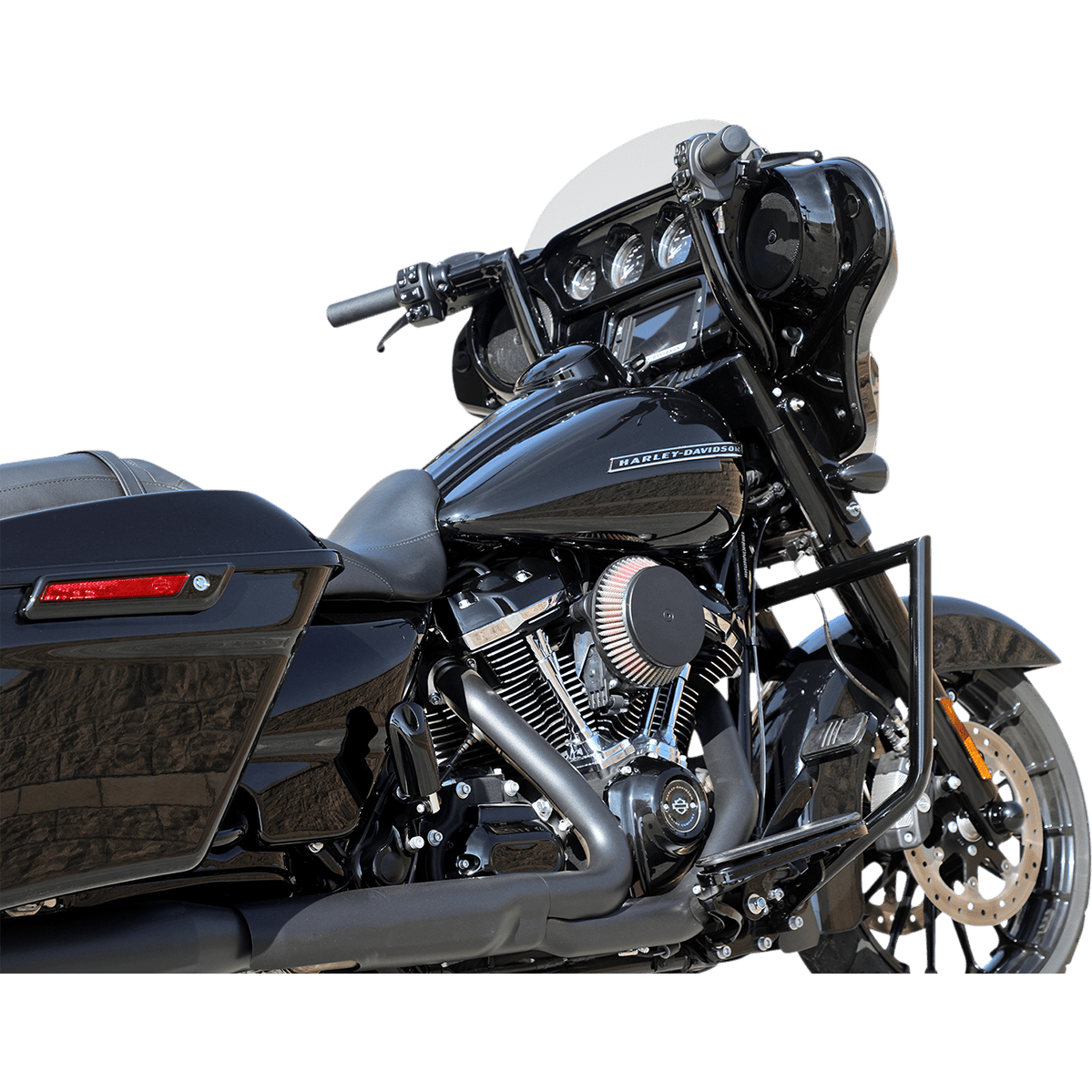 LA CHOPPERS Engine Guard Black Twin Peaks LA710000B