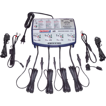 TECMATE Battery Charger/Maintainer 4-Bank TM455