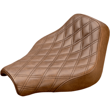 SADDLEMEN Renegade Solo Seat Lattice Stitched Brown FX '18-'20 81830002BLS