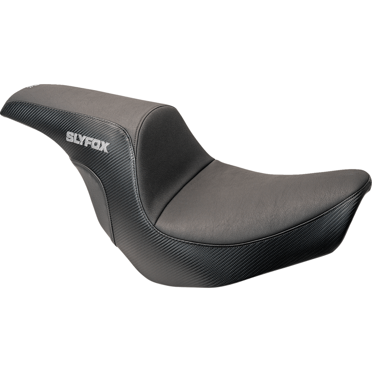 SLYFOX Slyfox Seat Gray Logo Smooth Vinyl Carbon Fiber FL '18-'24 08021590