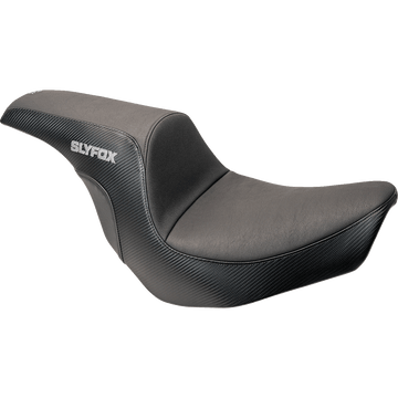 SLYFOX Slyfox Seat Gray Logo Smooth Vinyl Carbon Fiber FL '18-'24 08021590