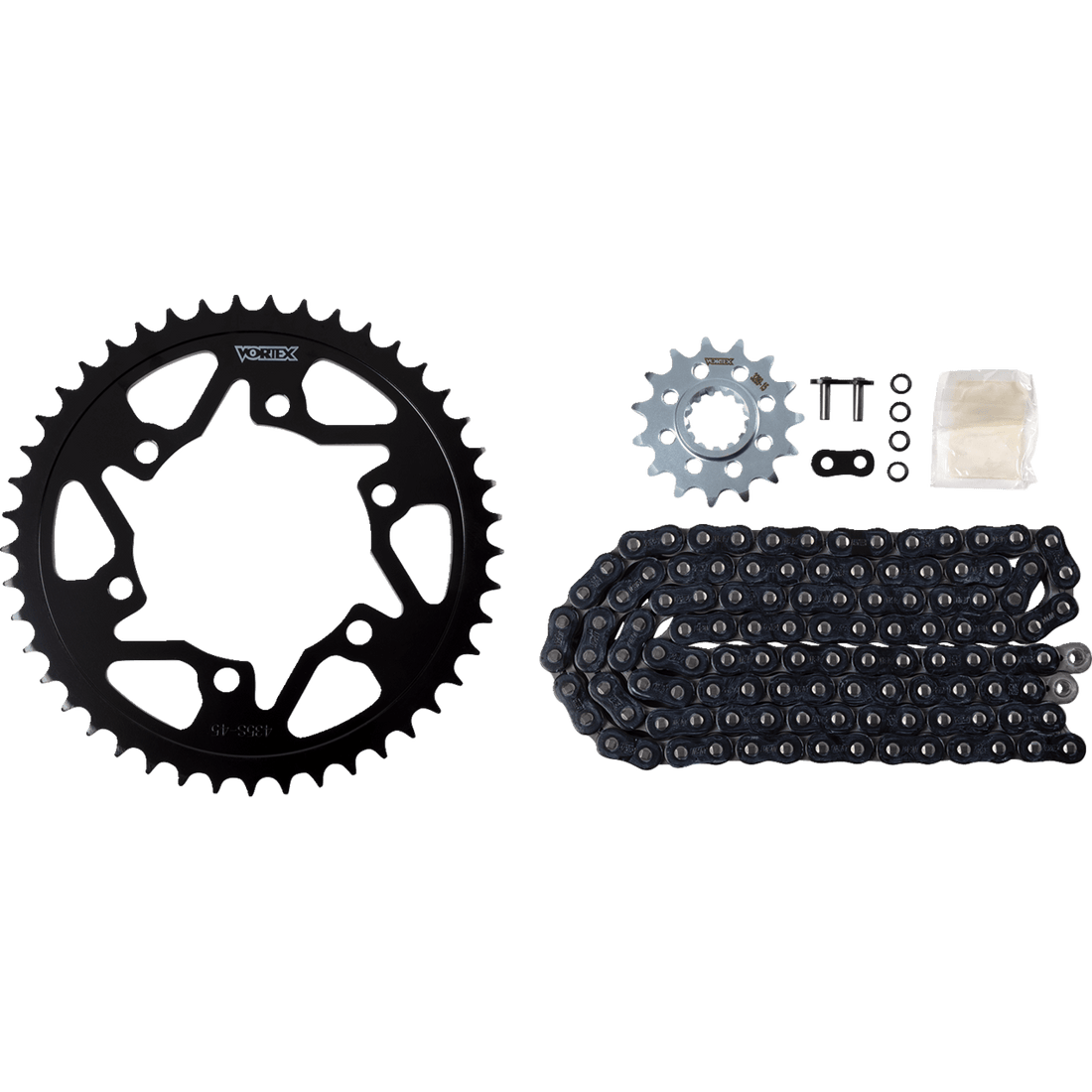 VORTEX Steel Chain Kit Black Yamaha YZF-R1 '98-'03 CK6354