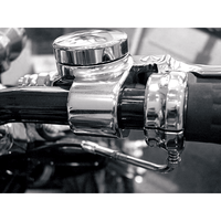 JOKER MACHINE Throttle Housing Single Cable Chrome 03147