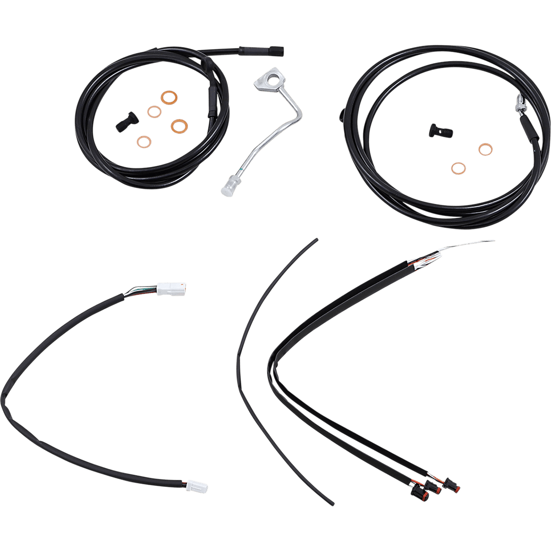 BURLY BRAND Control Kit 18" Ape Hanger Handlebars ABS B301187