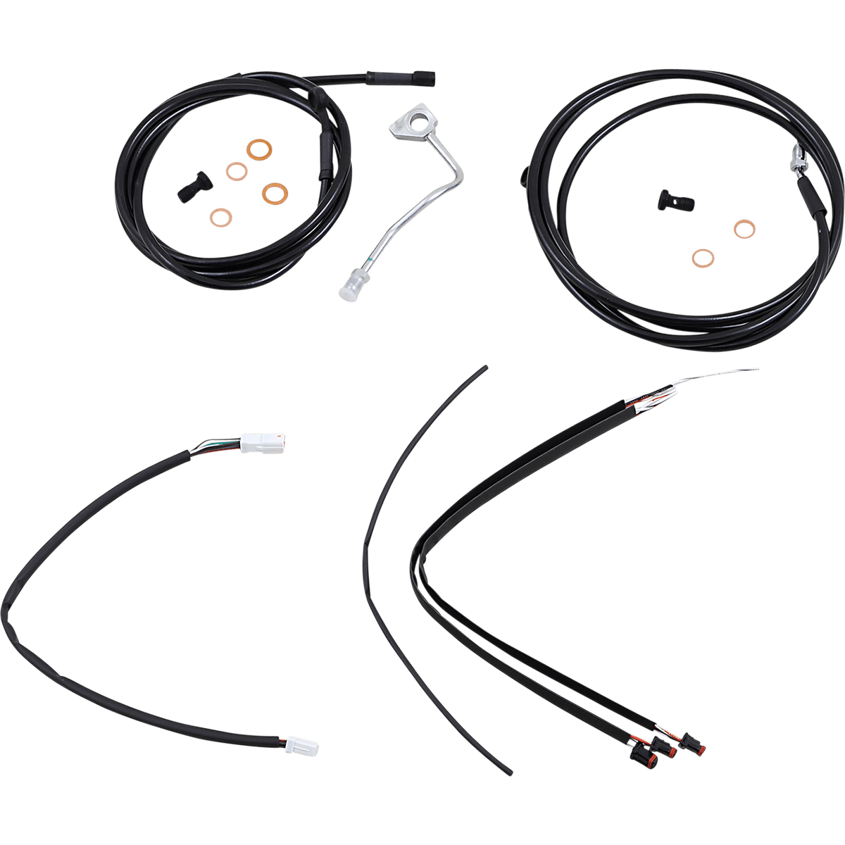 BURLY BRAND Control Kit 18" Ape Hanger Handlebars ABS B301187