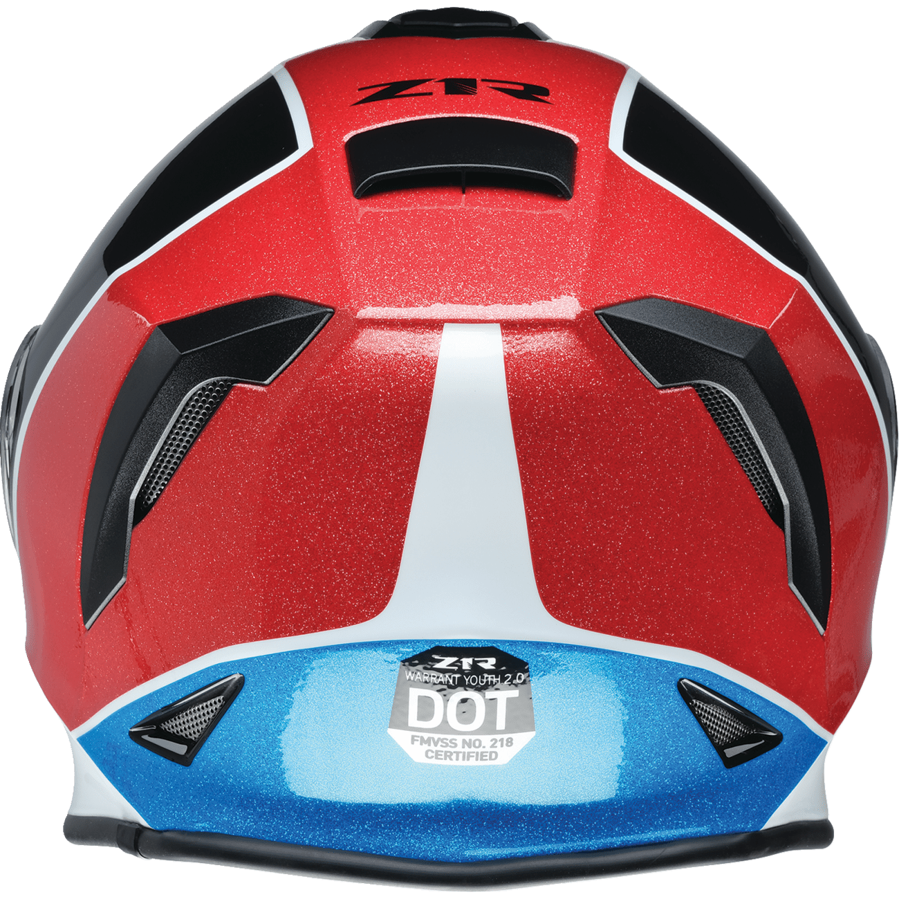 Z1R Youth Warrant 2.0 Helmet Fresh Pow - Red/White/Blue Large