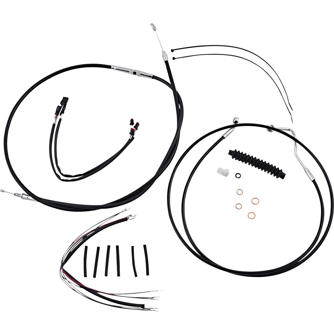 MAGNUM SHIELDING Control Cable Kit XR Black/Chrome 489492