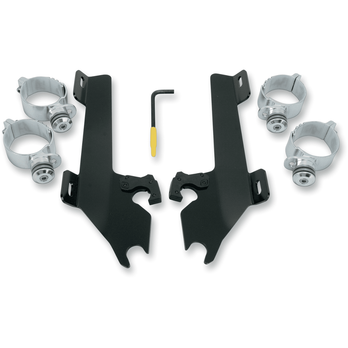 MEMPHIS SHADES Batwing Trigger Lock Mounting Kit Kingpin Black MEK1928