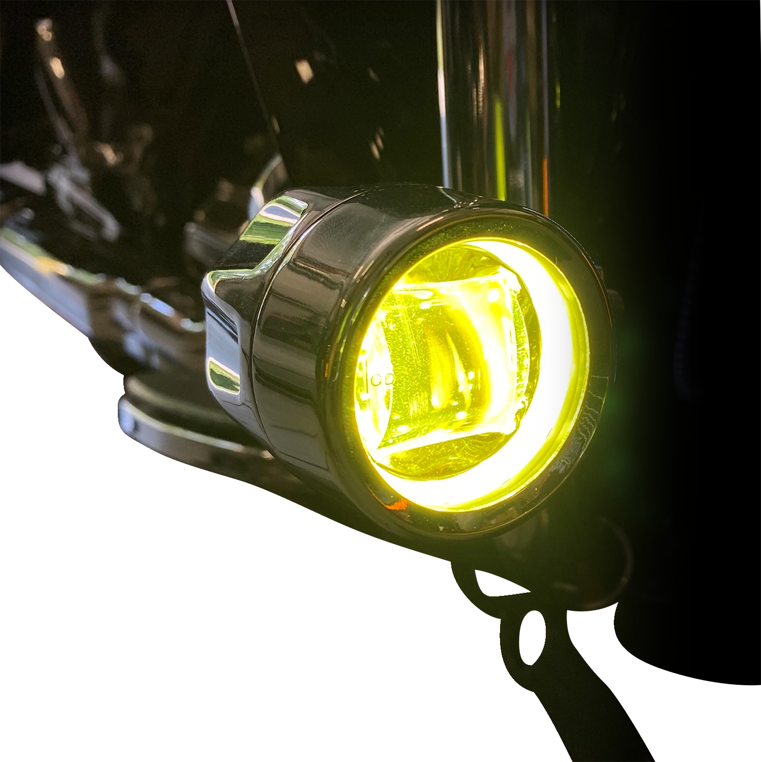 CUSTOM DYNAMICS Fog Light Black Yellow Lens PBFOGBCMYB