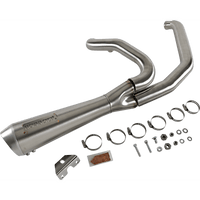 BASSANI XHAUST Short 2:1 Exhaust for FL Stainless Steel 1F42SS