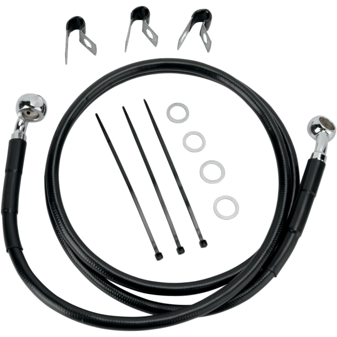 DRAG SPECIALTIES Brake Line Front (Upper) Black