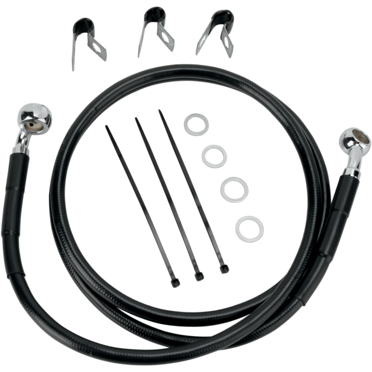 DRAG SPECIALTIES Brake Line Front (Upper) Black