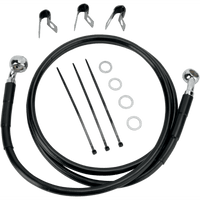 DRAG SPECIALTIES Brake Line Front (Upper) Black