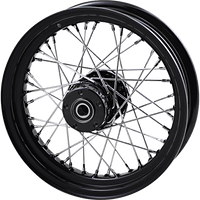 DRAG SPECIALTIES Wheel Laced 40 Spoke Rear Black 16x3 '02-'07 FLT