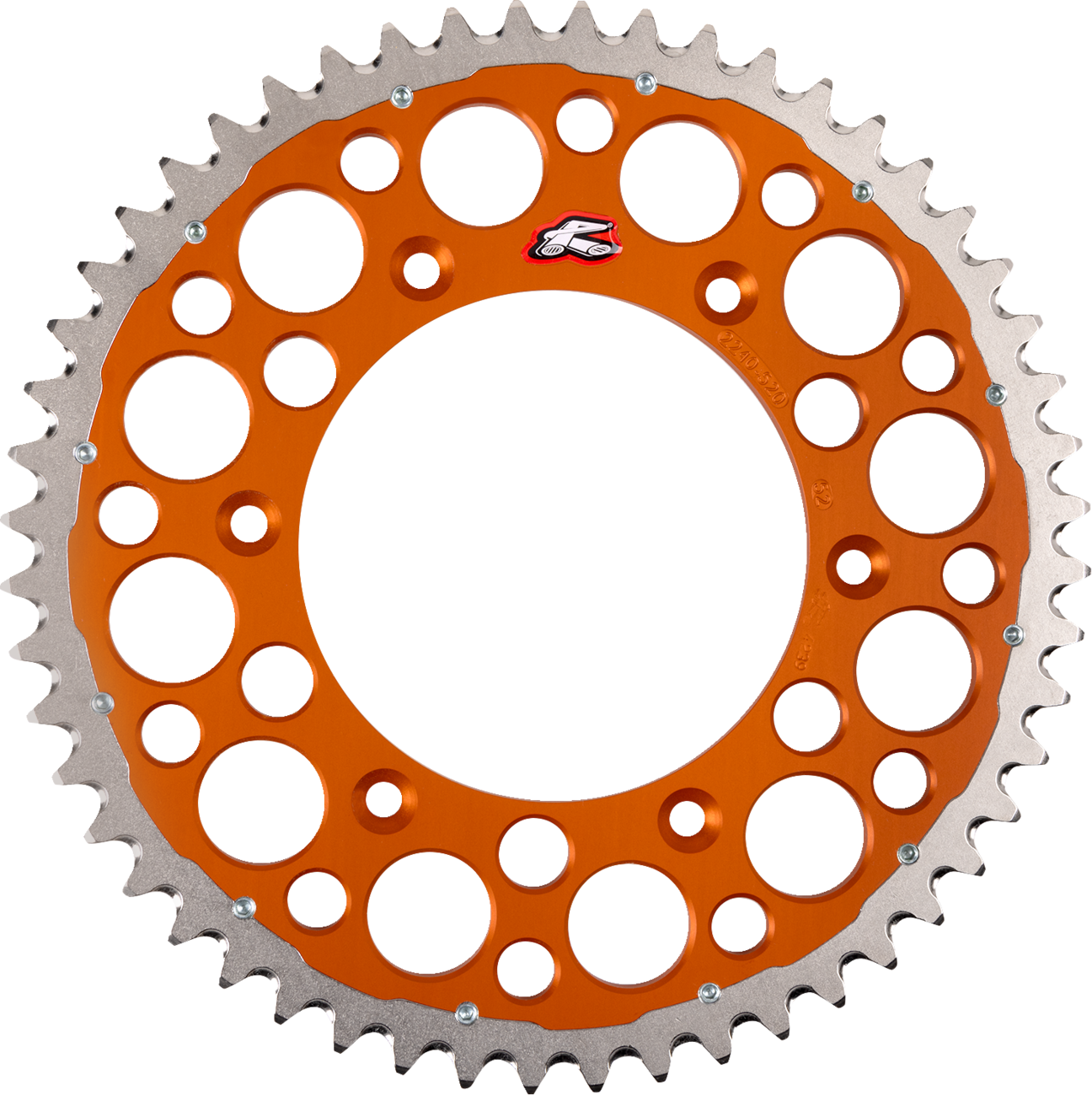 RENTHAL Twinring™ Rear Sprocket 52 Tooth Orange 224052052GPOR