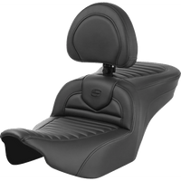 SADDLEMEN Roadsofa™ Seat with Backrest Tuck-n-Roll FLTR/FLHX '23-'24