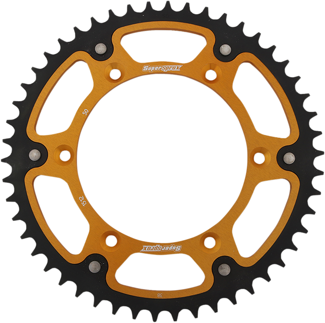 SUPERSPROX Stealth Rear Sprocket 50 Tooth Gold Beta/Husqvarna/Sherco/Suzuki RST151250GLD