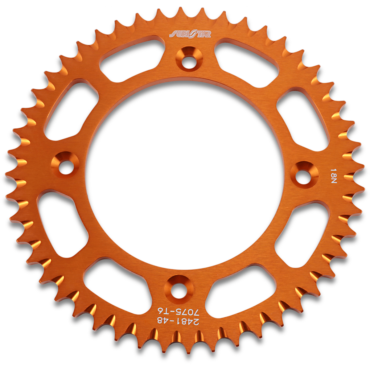 SUNSTAR SPROCKETS Rear Sprocket 48 Tooth Gas Gas/Husqvarna/KTM Works/Orange