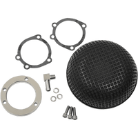 DRAG SPECIALTIES "Bob" Retro-Style Air Cleaner Kit Black