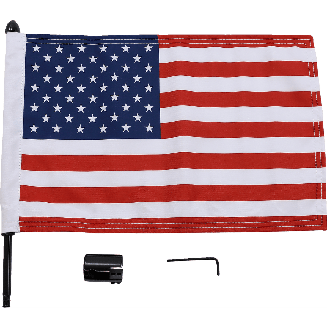 PRO PAD Flag Mount 1/2" Square Sissy Bar 10" X 15" Flag BRFMSQSB15