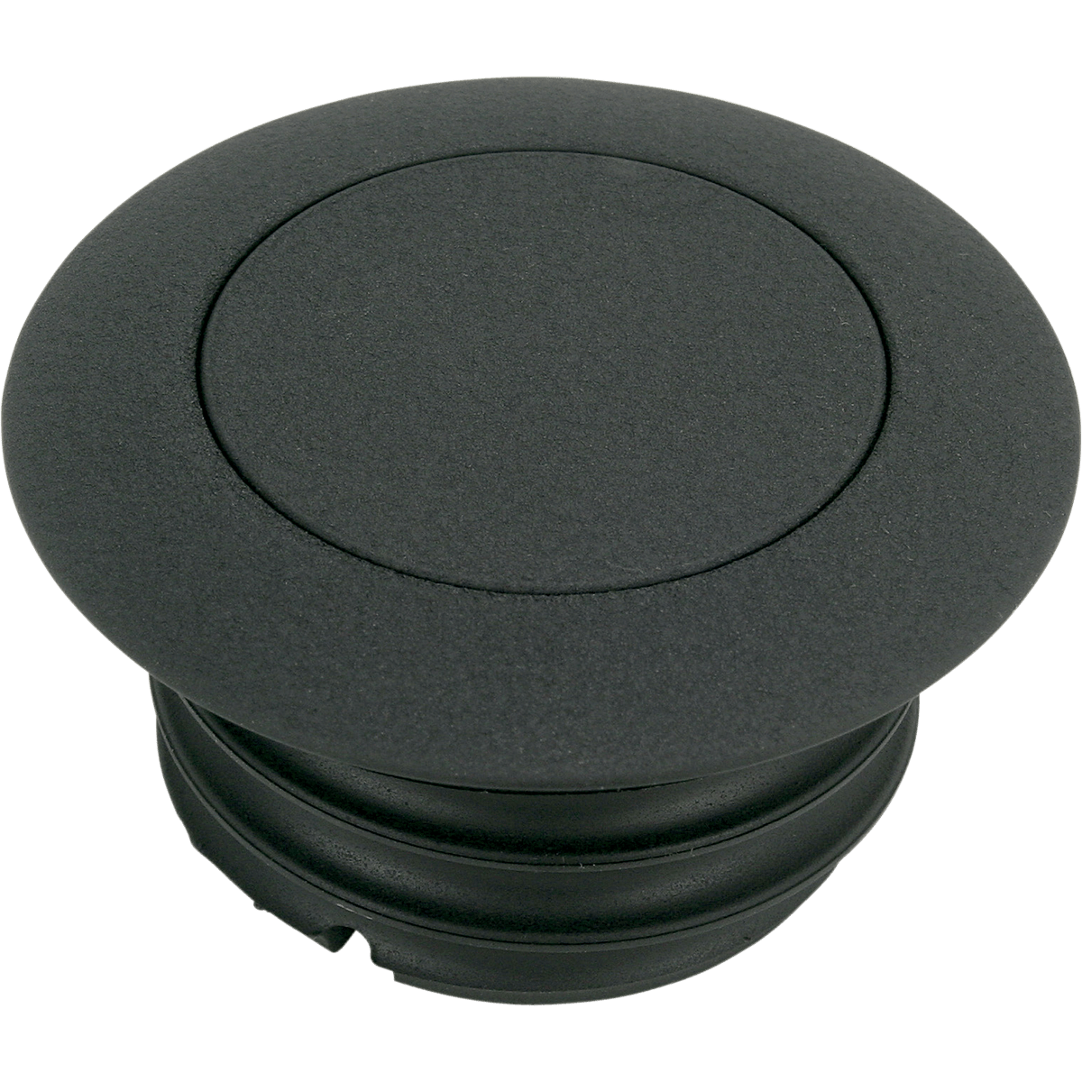 DRAG SPECIALTIES Gas Cap Non-Vented Pop-Up Black Wrinkle