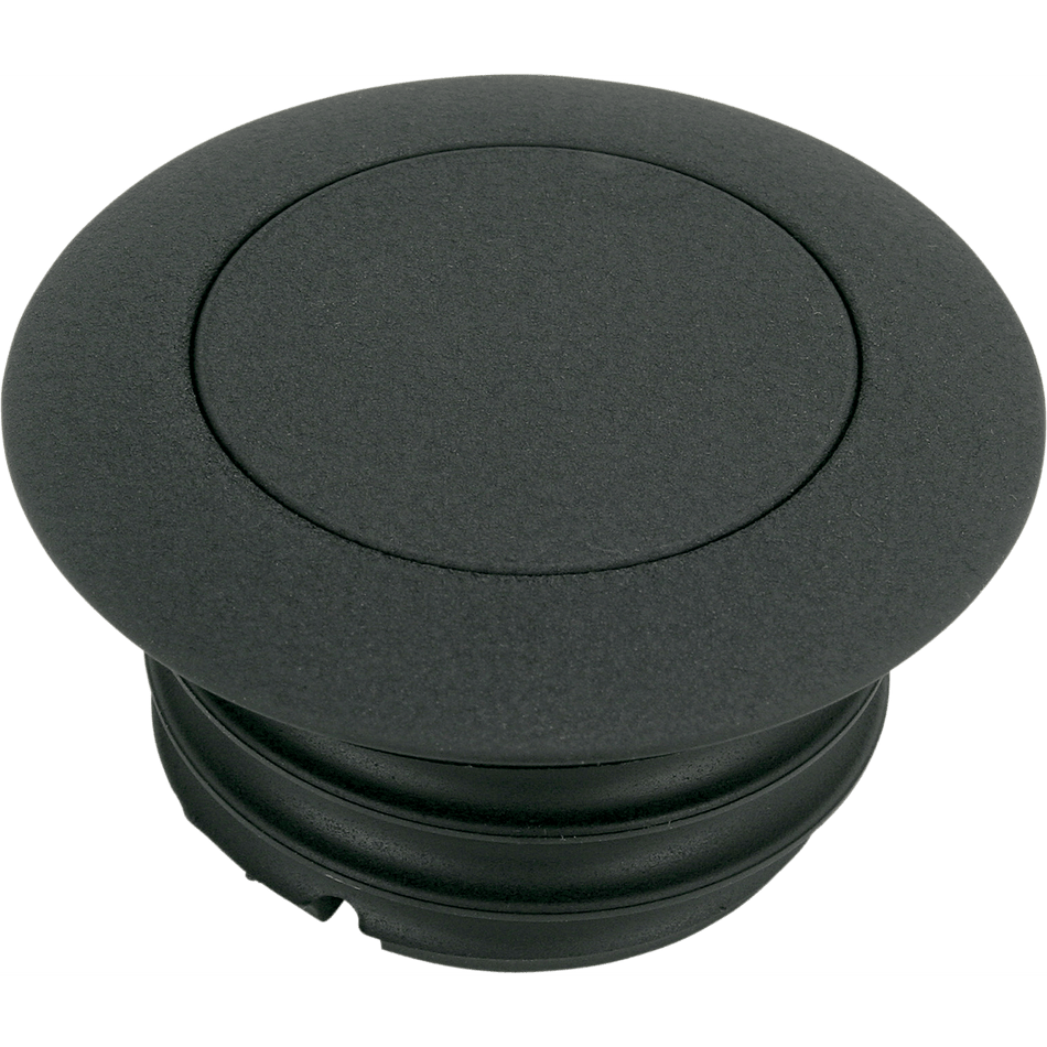 DRAG SPECIALTIES Gas Cap Non-Vented Pop-Up Black Wrinkle