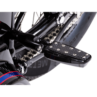 CYCLESMITHS Banana Board Footpegs Male Mount Black with Rivets