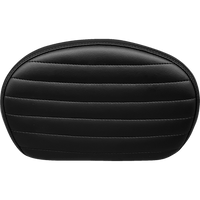 LE PERA Sissy Bar Pad Medium Pleated Dull Black LSBP02PTDULL