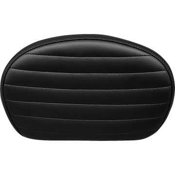 LE PERA Sissy Bar Pad Medium Pleated Dull Black LSBP02PTDULL