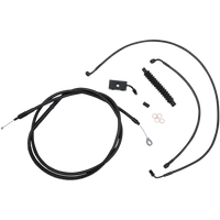 LA CHOPPERS Handlebar Cable/Brake Line Kit 12" 14" Ape Hanger Handlebars Midnight LA8152KT13M