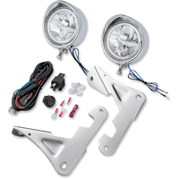 SHOW CHROME 3 1/2" Driving Light Kit 99-20 FLHT Chrome 91315L