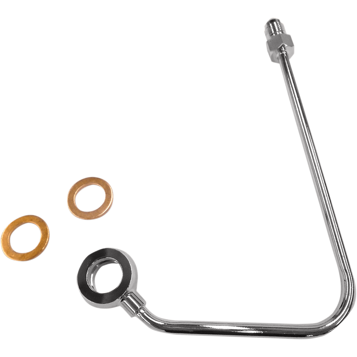 MAGNUM SHIELDING ABS Upper Brake Line Adapter 4-3/4" Length Chrome